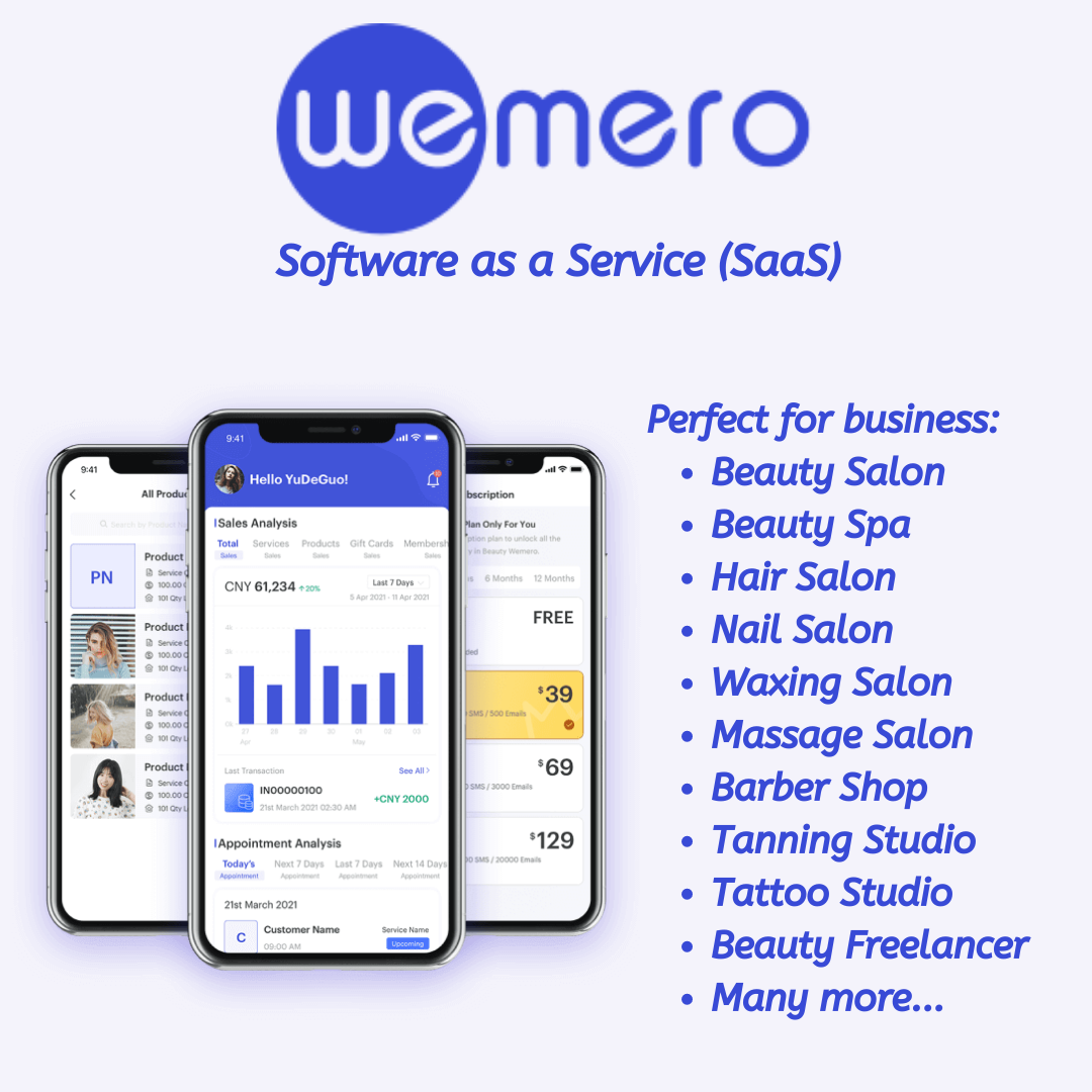Wemero SaaS One Stop Solution for Beauty & Health Business - Image 2